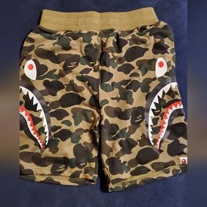 Bape shorts size large green camo